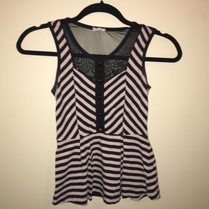 Mesh peplum shirt urban outfitters